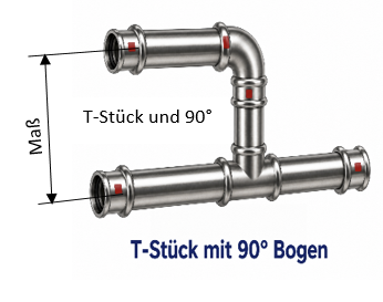 T-Stück mit 90°-Bogen – Originalbild aus der App
